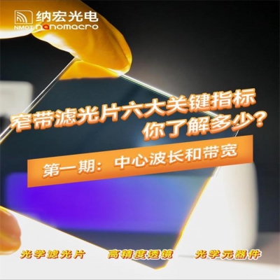 窄帶濾光片關(guān)鍵指標(biāo)全解析（一）：中心波長與帶寬的選型密碼